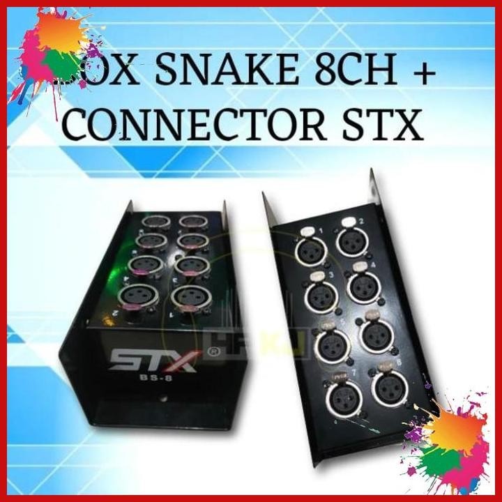 box snake stx bs - 8 channel + connector box snake stx bs-8ch konektor (kwj)