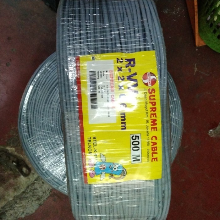 Kabel Telpon Itc 2X2X0,6 Mm 2Pair Supreme @500Mtr