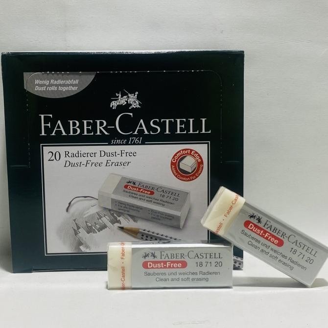 

Eraser / Penghapus Faber Castell Putih Besar / 1 Box Isi 20 Pcs