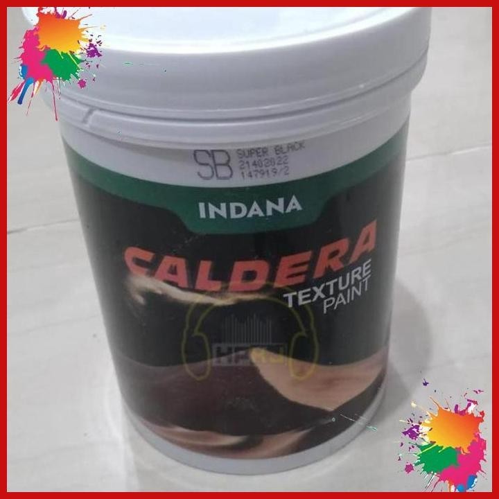 cat caldera texture paint black cat caldera tekstur box / cat speaker (kwj)