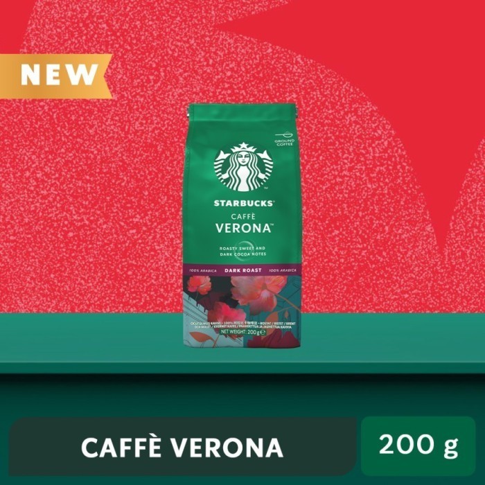 

Starbucks Caff Verona Dark Roast Kopi Bubuk Sachet Bag 200G Best