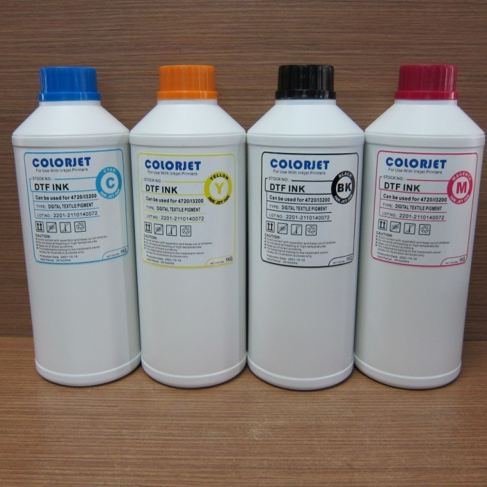 NEW Tinta DTF Premium Quality CMYKW Colorjet Digital Transfer Film 1lt