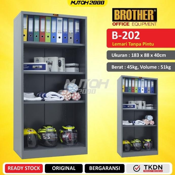 

Tkdn Brother B-202 Lemari Arsip Besi Tanpa Pintu Pengiriman Cepat