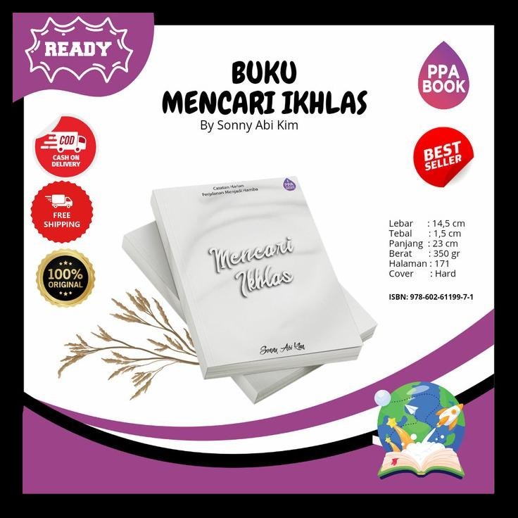 

terbaru !!! buku mencari ikhlas original ppa book by sonny abi kim ready