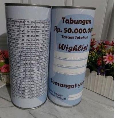 Termurah Buruan Beli Celengan Target Satu Tahun Jumbo Xxl Permanen 100 Juta, 50 Juta, 30Jt Celengan 