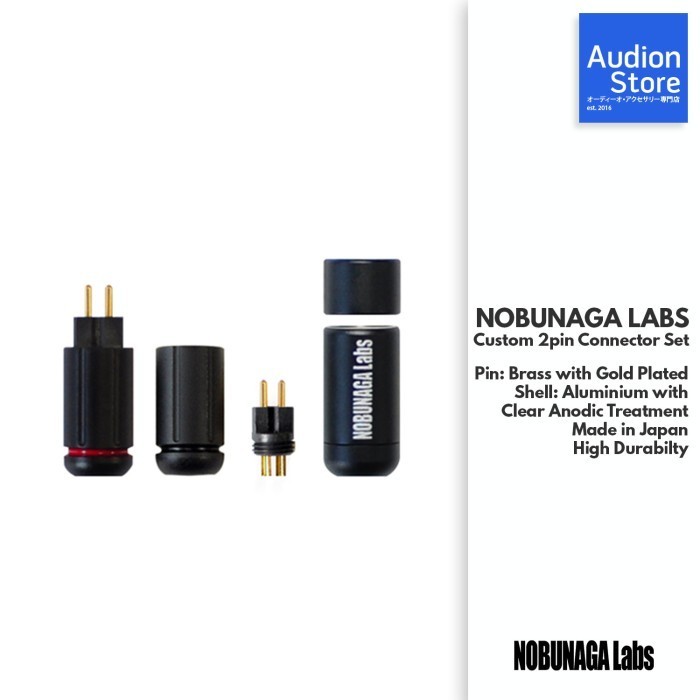 NOBUNAGA LABS Custom 2pin Connector Set GOLD Plated Made in Japan