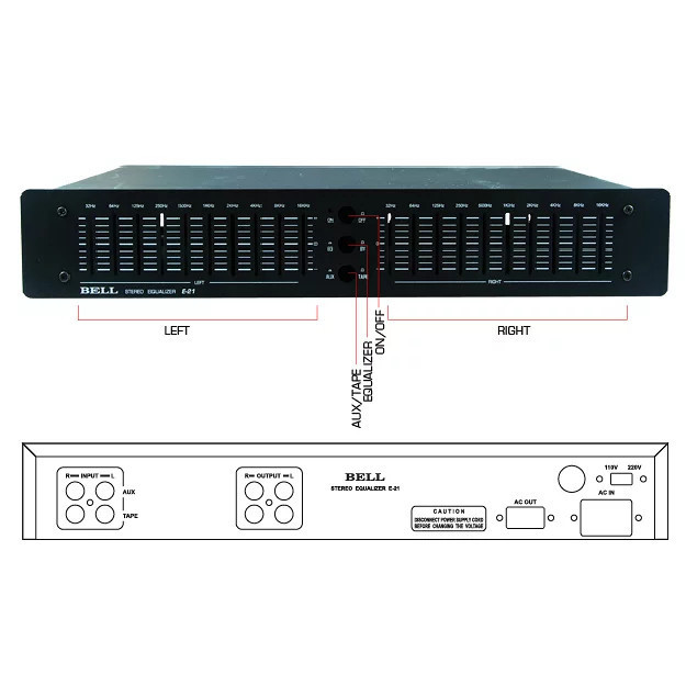Box Equalizer 20 Channel E21 Bell Box Equalizer Bell E 21
