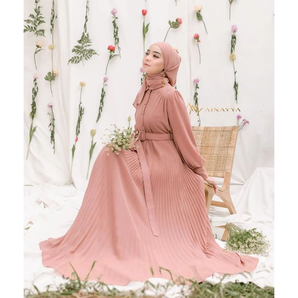 Gamis Wanita Terbaru 2023 Viral Games Dewasa 2024 Setelan Ghamis Lebaran Set Gamiis Long Tunik Kekin