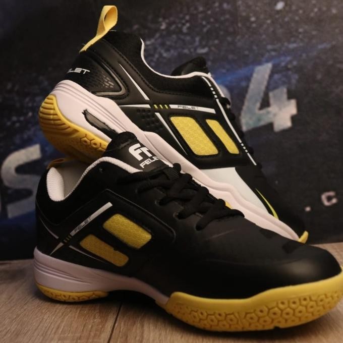 SEPATU BADMINTON FELET F-UNIT HITAM BIRU MERAH