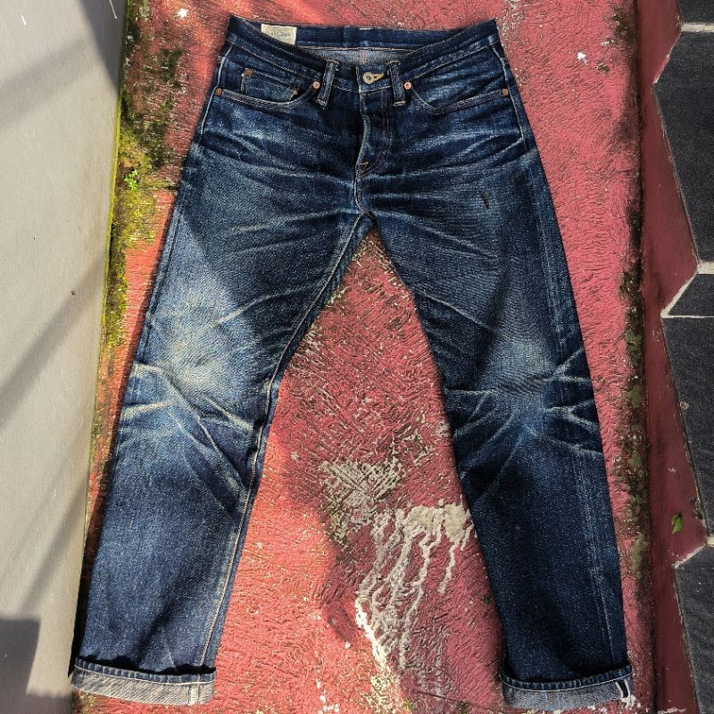 Dyke 19oz Selvedge Denim Fading