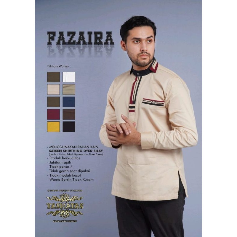 Tasmatas TERBARU Collection FASHION BAJU BUSANA MUSLIM PRIA Baju Koko Muslim Pria Katun Bordir fazai