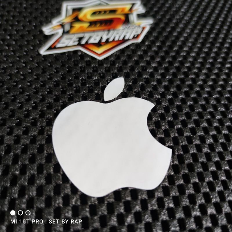 

stiker apple kutting