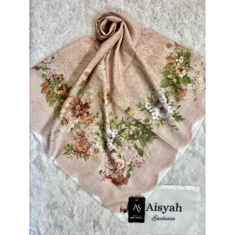hijab segi empat motif AS by aisyah