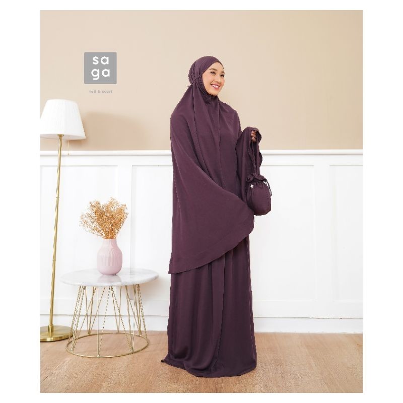 Mukena rayon twill jumbo - Ganesh - Saga