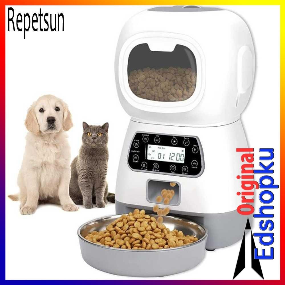 Mesin Tempat Alat Makan Otomatis Kucing Anjing Cat Dog Pet Hewan Peliharaan Automatic Food Dispenser