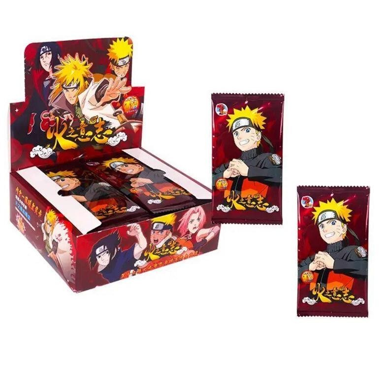 MNK 180 Pcs Kartu Anime 1 Box Naruto Card Kartu Naruto Asli Baru Kotak Ditambahkan Kotak Koleksi Dunia Ninja TERLARIS