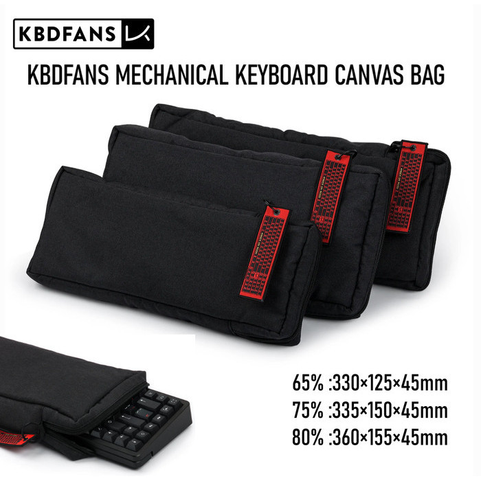 Diskon Kbdfans Mechanical Keyboard Canvas Bag - Carrying Case Keyboard