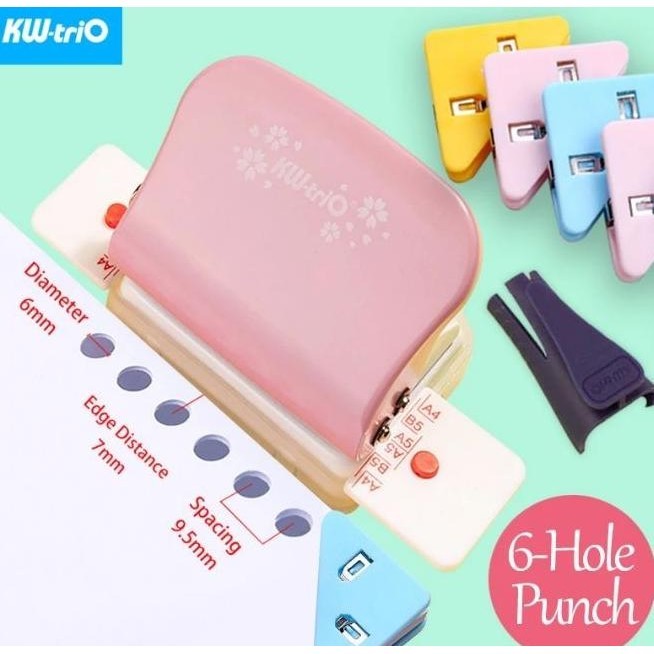 

Ori!Kw-Trio 99H9 A4 (30 B5) A5 Pembolong Diary Diy 26 Holes (20 Lubang