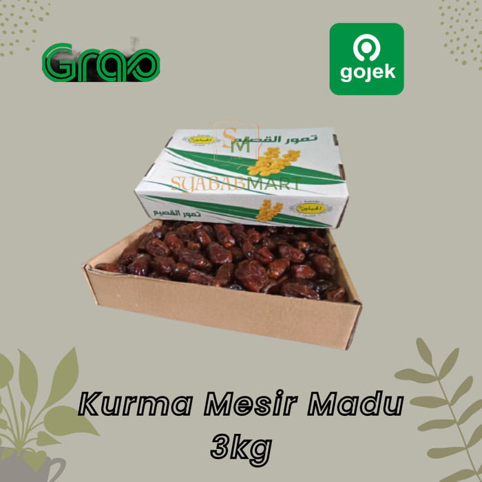 

Kurma Mesir Madu 3 Kg / Kurma Mesir Egypt Premium / Bukan Sukari