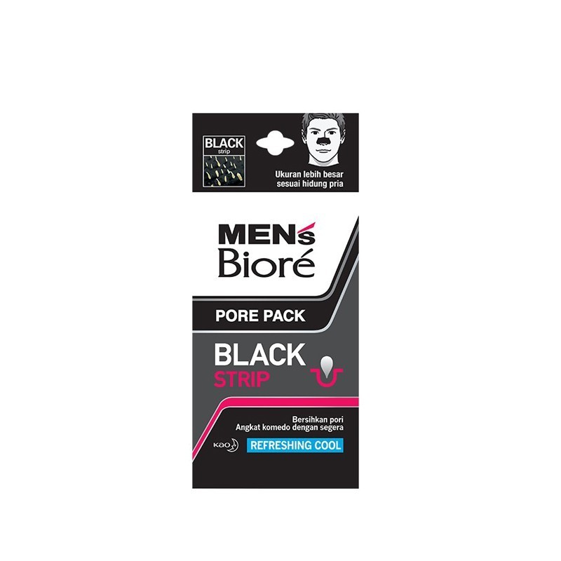 Biore Mens Pore Pack Black '/ Komedo / Pori Wajah Pria