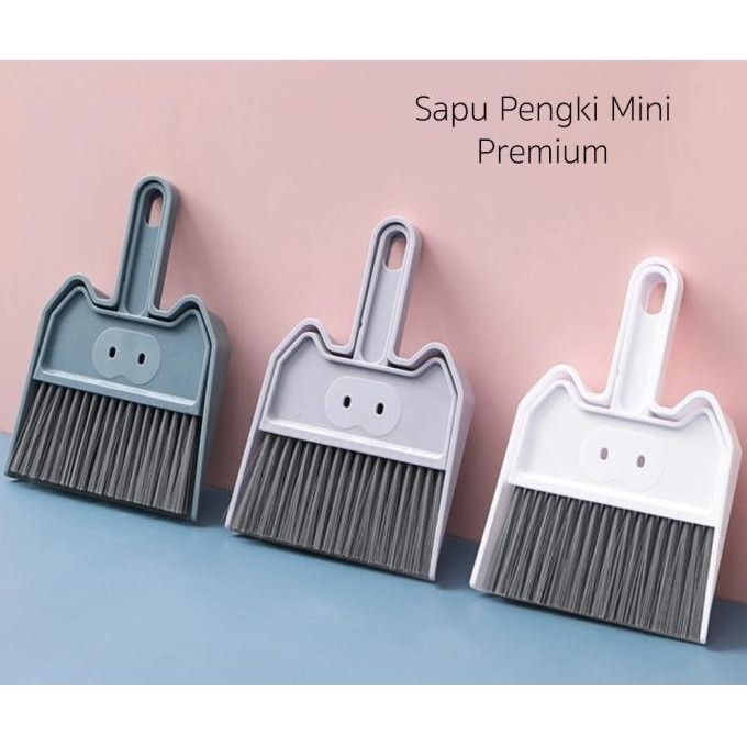 COD HA 52 Sapu Set Pengki Mini Size Premium Plastik Tebal