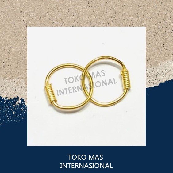 ANTING KENIP BAYI 1 GRAM 1GR 1G EMAS 24 KARAT 24K