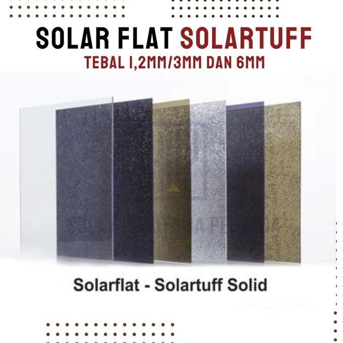 Ready oke] Solarflat Solartuff 1,2MM / 3MM / 6 MM Atap SolarFlat