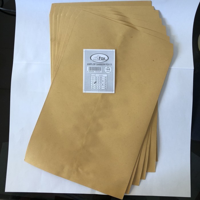 

MURAH amplop coklat ukuran 24cmx35cm (D) FOX (100 lembar) olshop packing