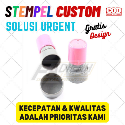 

JUAL STEMPEL CUSTOM /BULAT D-25 /MAX 1 WARNA/TINTA OTOMATIS