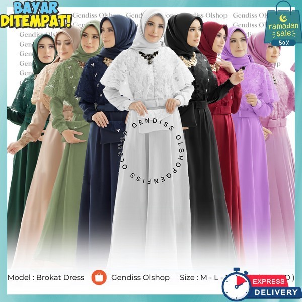 Ganis Murah Import Premium Gsmis Baju Bridesmide Gsmis Syarii Modern Dres Perempuan Syari Bj Gammis 