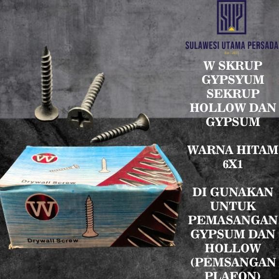 paling diminati] Skrup gypsum sekrup gypsum dan hollow baut untuk gypsum 1000 PCS/BOX