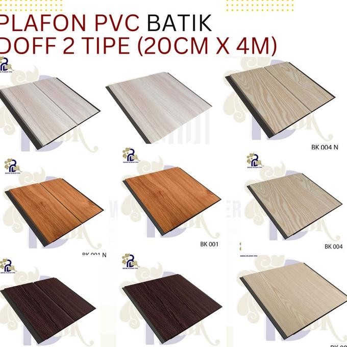 populer] Plafon Pvc Batik Doff 20cm x 4m