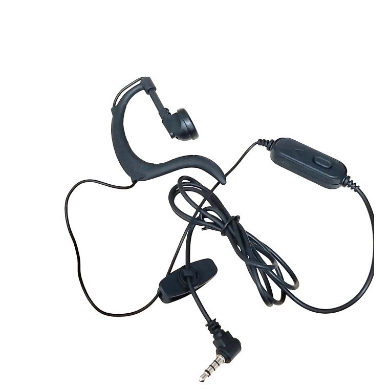 HANDSFREE HT BAOFENG BF-U9 1 PIN HITAM HEADSET EARPHONE BFU9 BFT1 T1