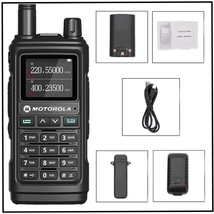 MOTOROLA HX380 DUAL BAND RADIO HT WALKIE TALKIE WATERPROOF TAHAN AIR