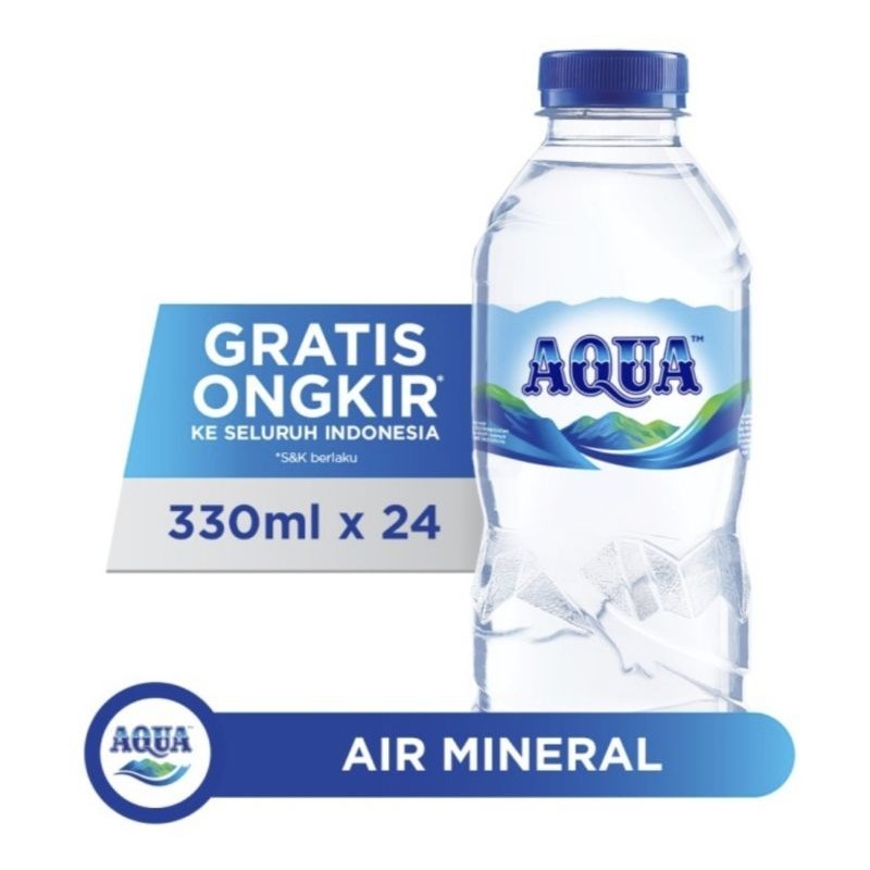 

Aqua Air Mineral 330 ml Botol / 1 Box Isi 24 pcs Botol 330 ml