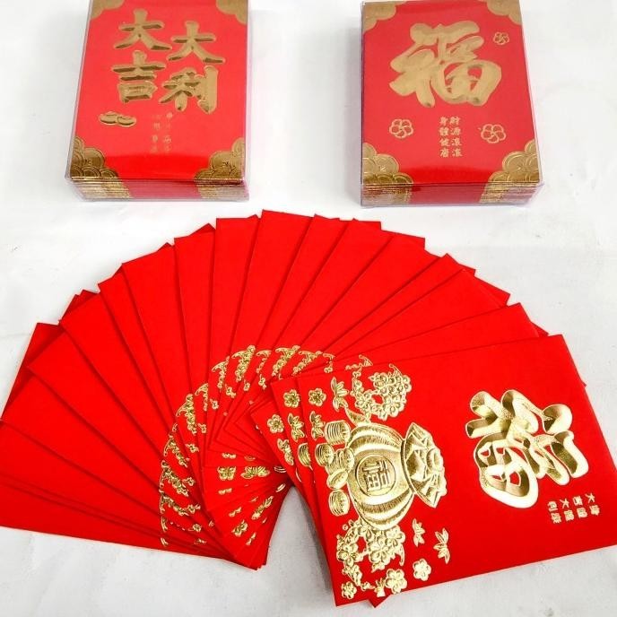 

Angpao Imlek Box Isi Banyak Angpau Merah Fu Ampau Kawin Merah Shuangxi Terbaik