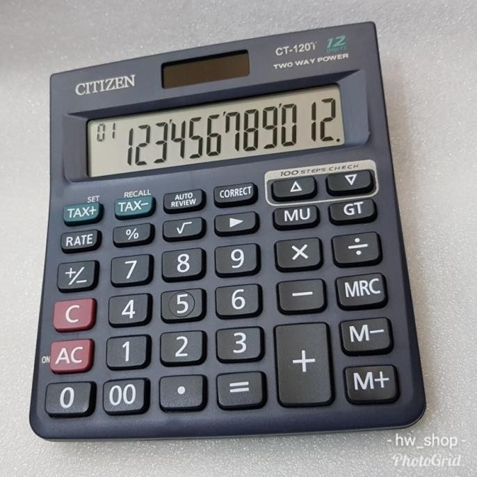 

Promo - Kalkulator Citizen CT 120 T . Kalkularor 12 Digit . Calculator