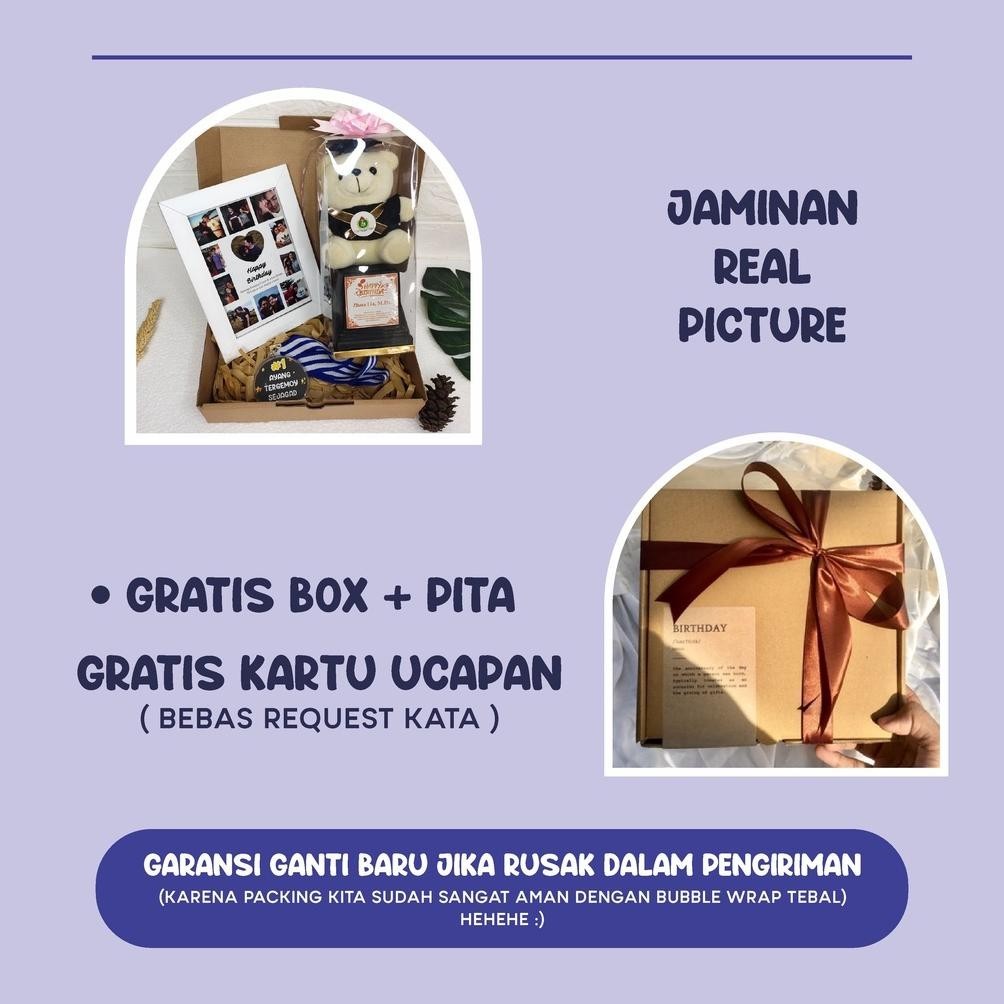 Flash Sale Trophy Piala Boneka + Medali Akrilik Custom + Sertifikat Frame 5R / Kado Hadiah Souvenir 