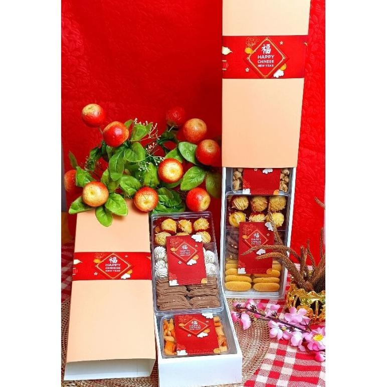 

Big Sale Parcel Hampers Imlek Cny Chinese New Year / Sangjit / Sangle / Hantaran / Parcel Kue Kering Cod