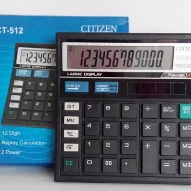 

Hot Sale Kalkulator CITIZEN CT-512 12 Digit - Check Correct