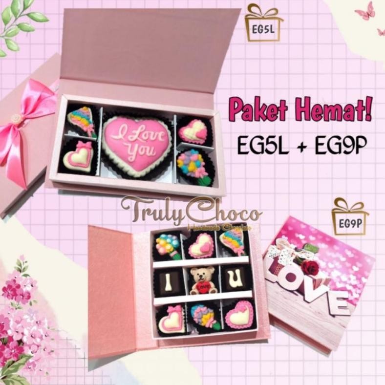 

Flash Sale Kado Love Edition 2022 / Coklat Valentine Trulychoco Paket Eg5L Dan Eg9P Diskom