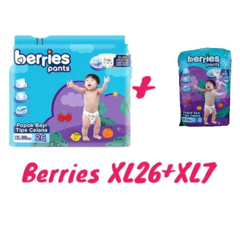 Big Sale Berries Pant Popok Bayi M34/L30/Xl26 Cod