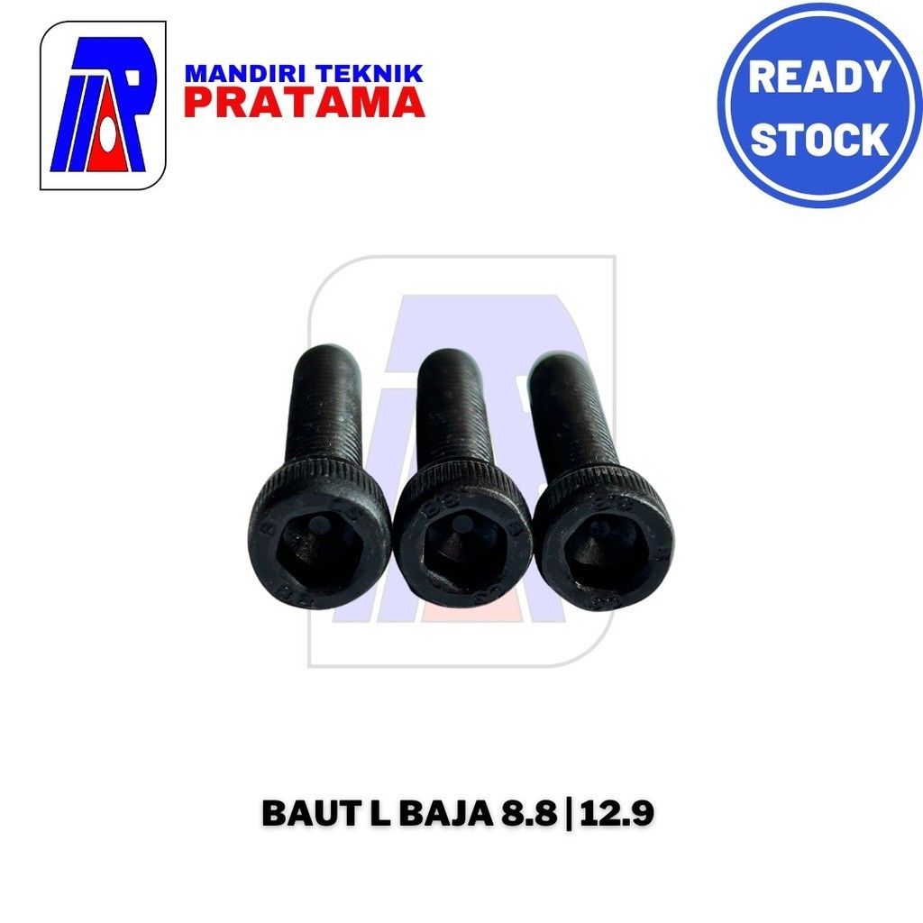Baut L Baja Hitam 8.8 / 12.9 M 20 X 70
