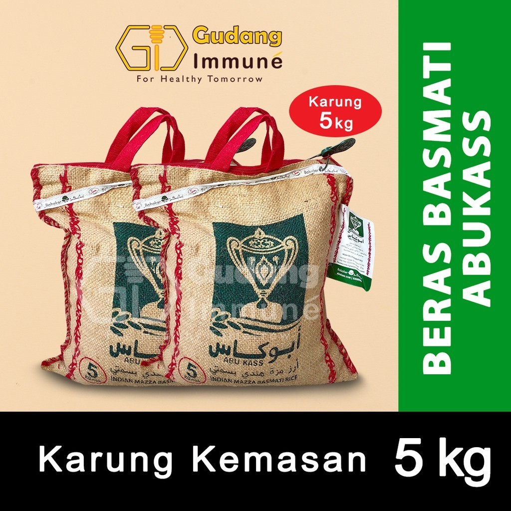 

Beras Basmati Abukass India 5kg - Beras Nasi Briyani Mandhi