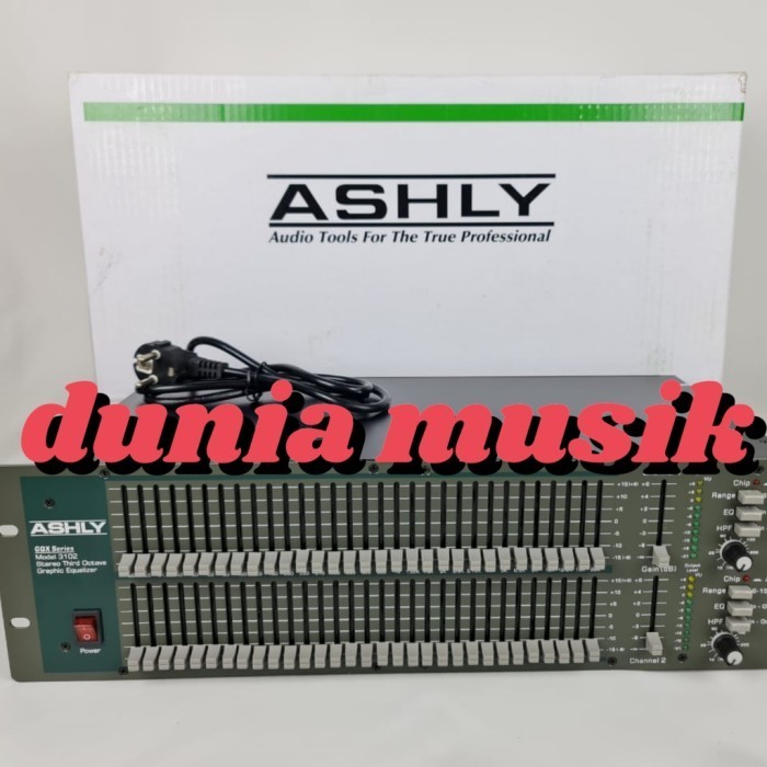 EQUALIZER ASHLY GQX3102 ASHLY3102 3102 (2X31 CHANNEL) GRADE A