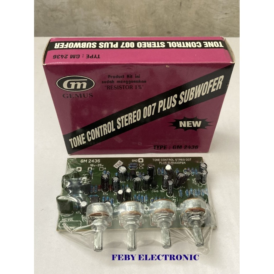 KIT GM 2436 TONE CONTROL STEREO 007 PLUS SUBWOOFER