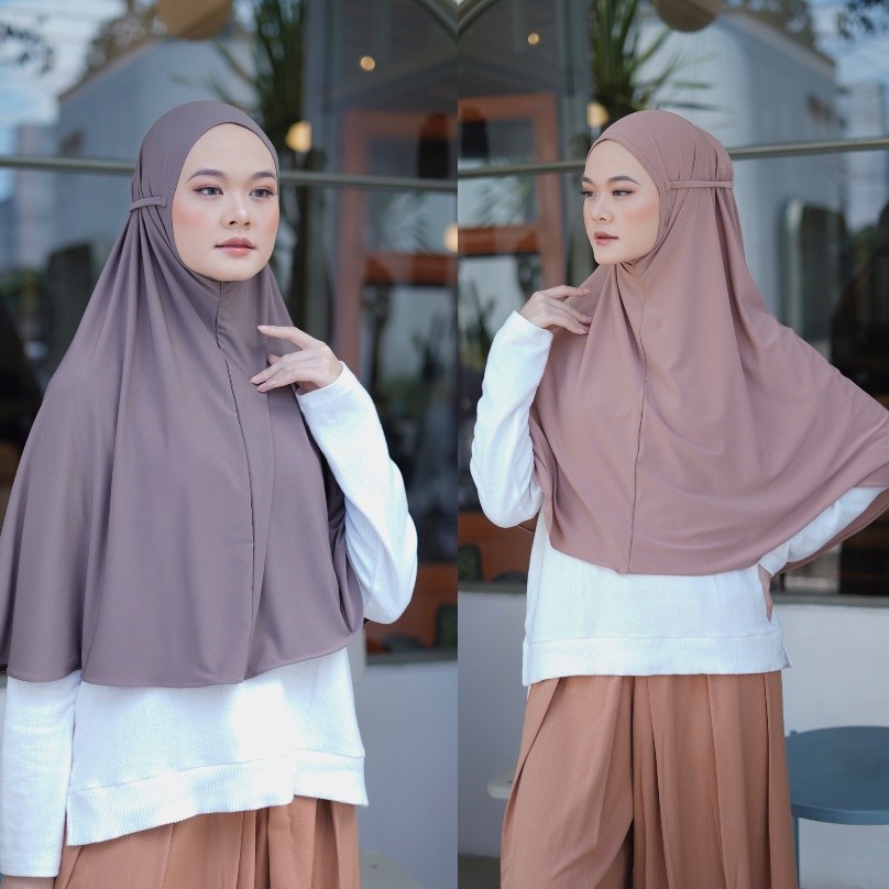 Bergo Lena Bahan Jersey / Bergo Jersey / Hijab Jersey / Bergo Polos/ Bergo Polos Sport