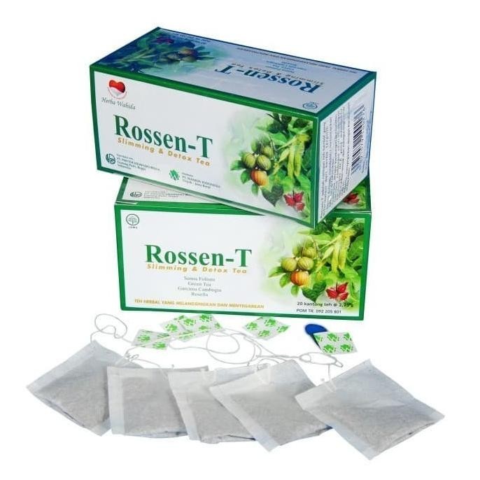 

Rossen-T Slimming Detox Tea Teh Hijau Herbal Pelangsing Mengurai Racun