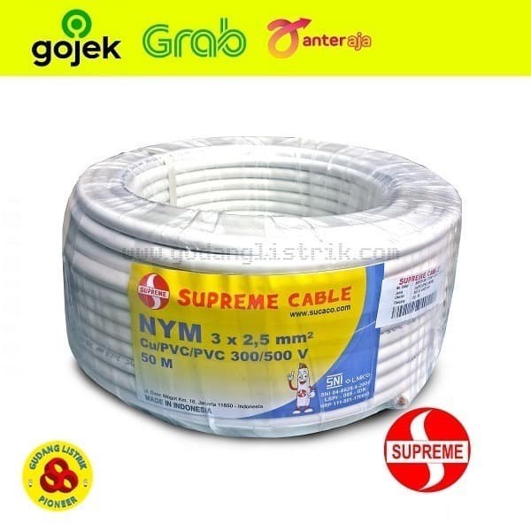 SUPREME KABEL NYM 3X2.5MM 50M / Kabel NYM 3 X 2.5MM 50 METER SUPREME