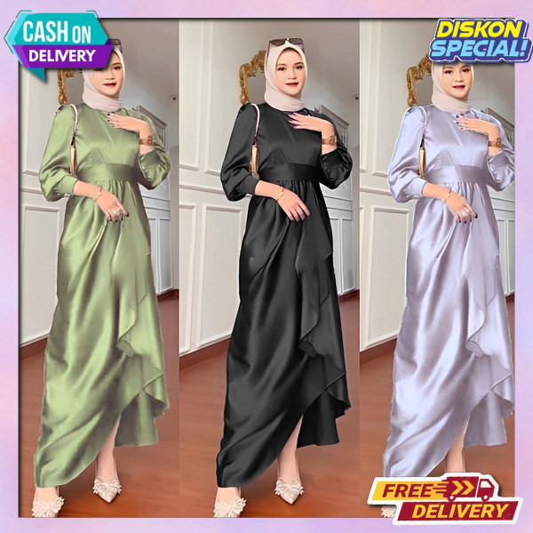 Bsju Gsmis Dewasa Simpel Muslim Gamis Model Baru 2024 Dress Wanita Dewasa Drees Wanita Dress Cewe Ca